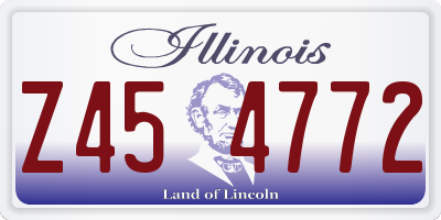 IL license plate Z454772