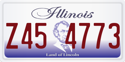 IL license plate Z454773