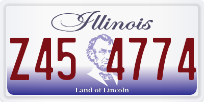 IL license plate Z454774