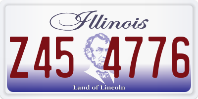 IL license plate Z454776