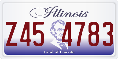 IL license plate Z454783