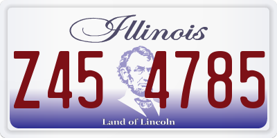IL license plate Z454785