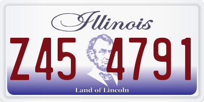 IL license plate Z454791