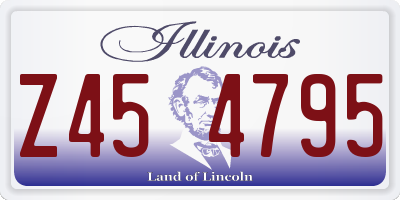 IL license plate Z454795