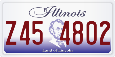 IL license plate Z454802
