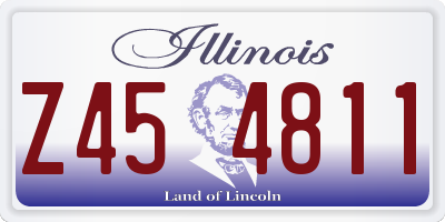 IL license plate Z454811