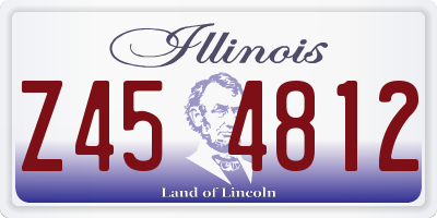 IL license plate Z454812