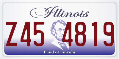 IL license plate Z454819