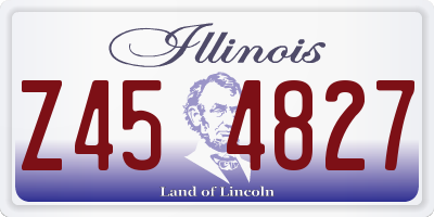 IL license plate Z454827