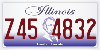IL license plate Z454832