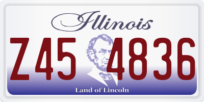 IL license plate Z454836