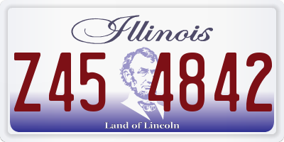IL license plate Z454842