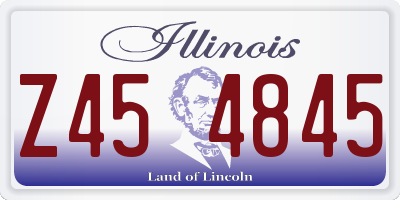 IL license plate Z454845