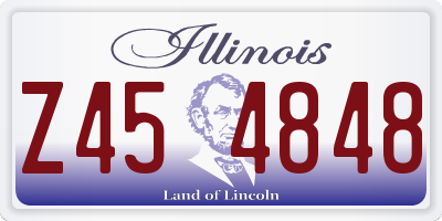 IL license plate Z454848