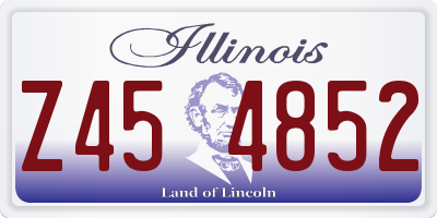 IL license plate Z454852