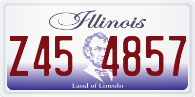 IL license plate Z454857
