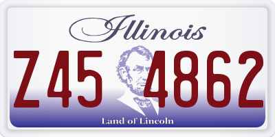 IL license plate Z454862