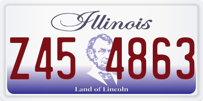 IL license plate Z454863
