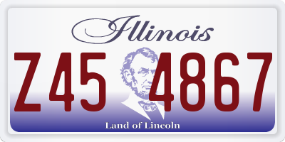 IL license plate Z454867