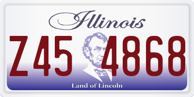 IL license plate Z454868
