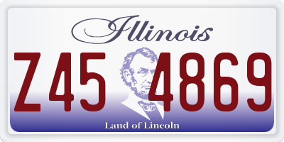 IL license plate Z454869