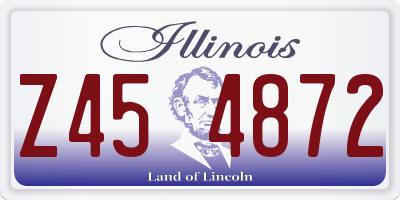 IL license plate Z454872