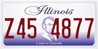 IL license plate Z454877