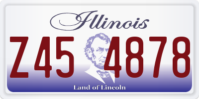 IL license plate Z454878