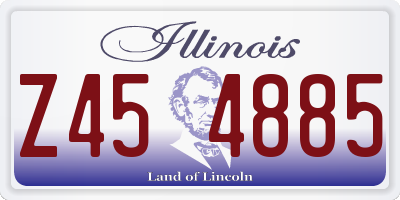 IL license plate Z454885