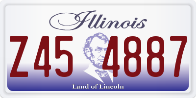 IL license plate Z454887