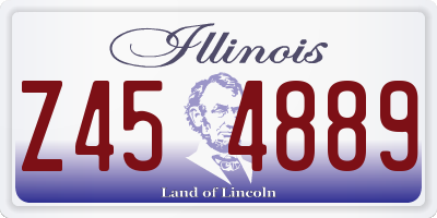 IL license plate Z454889