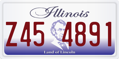 IL license plate Z454891