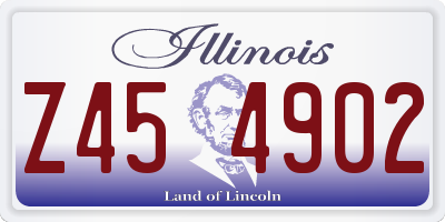 IL license plate Z454902