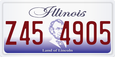 IL license plate Z454905
