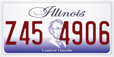IL license plate Z454906