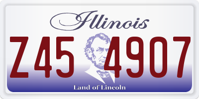 IL license plate Z454907