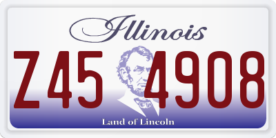 IL license plate Z454908