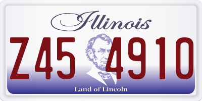 IL license plate Z454910