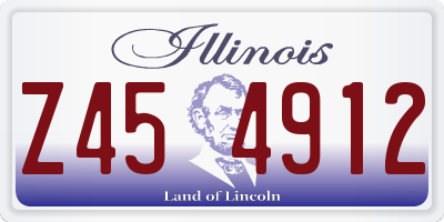 IL license plate Z454912