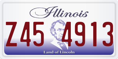 IL license plate Z454913