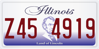 IL license plate Z454919