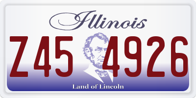 IL license plate Z454926