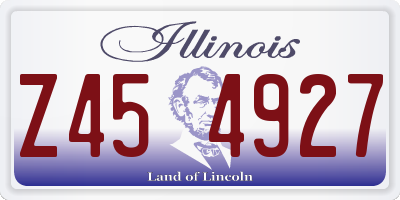 IL license plate Z454927