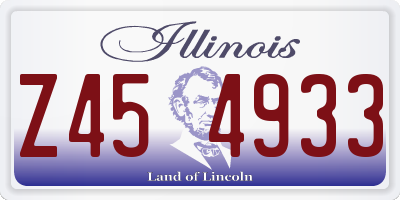 IL license plate Z454933