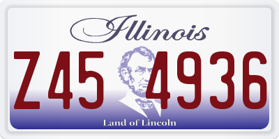 IL license plate Z454936