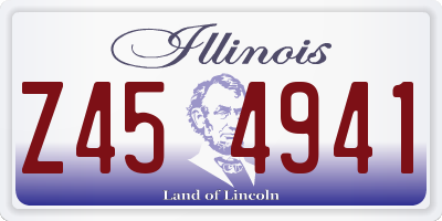 IL license plate Z454941