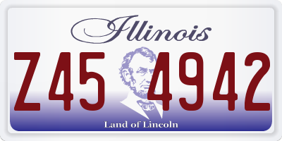 IL license plate Z454942