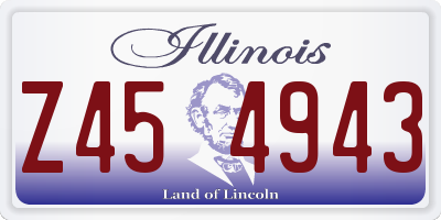 IL license plate Z454943