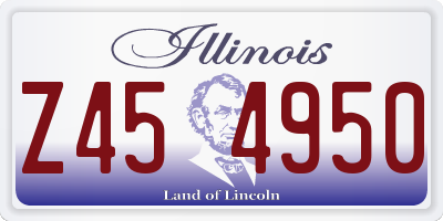 IL license plate Z454950