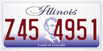 IL license plate Z454951